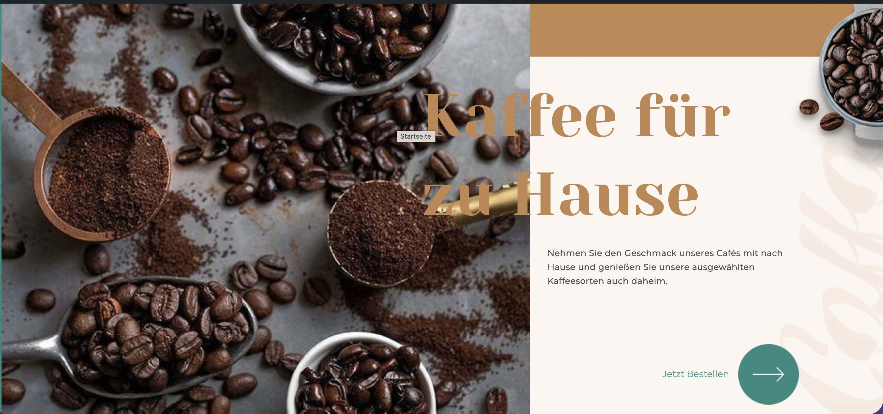 Coffeeshop Website hause